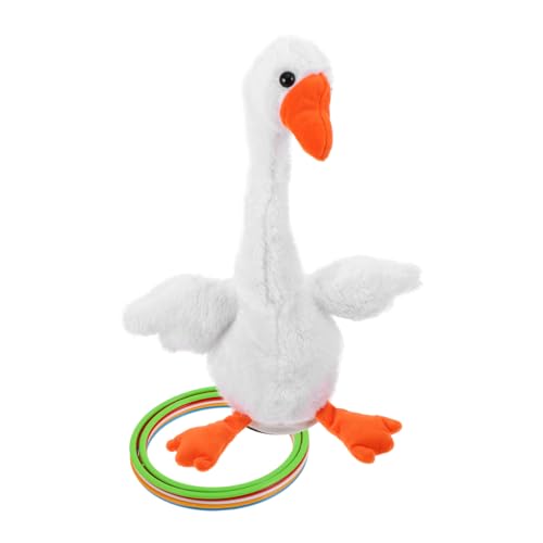 Abaodam 1 Satz Ring Set mit Cartoon-Wurfringen Kleinkinder werfen Ringe Ring-Wurf Gans Nachmarkt Lernspielzeug für leichte Wurfringe Gänsewerfende Ringe Plüsch von Abaodam