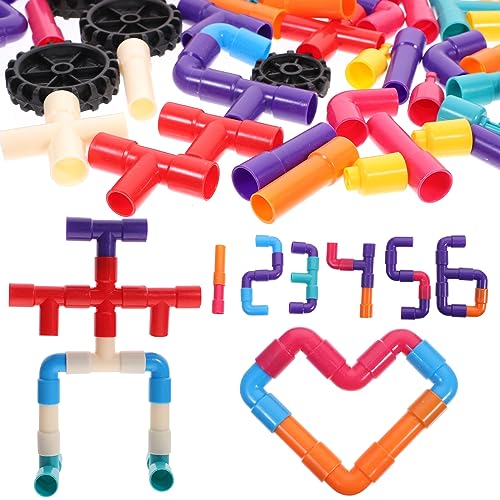 Abaodam 1 Satz Rohrblöcke Knappe Plektrum für E-Gitarre doppelseitig klebendes Hygrometer Barren interaktives kinderspielzeug baustein stapelt Blockspielzeug Plastik von Abaodam