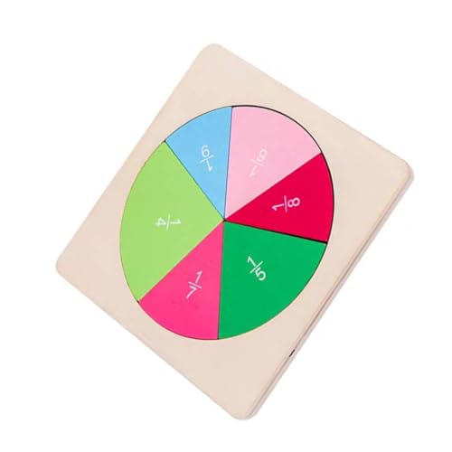 Abaodam 1 Satz Runde Anzeigetafel Frühpädagogisches Mathe-lehrmittel Intelligenzentwicklungsrätsel Lehrmittelspielzeug Geometrischer Block Für Kinderspielzeug Hölzern von Abaodam