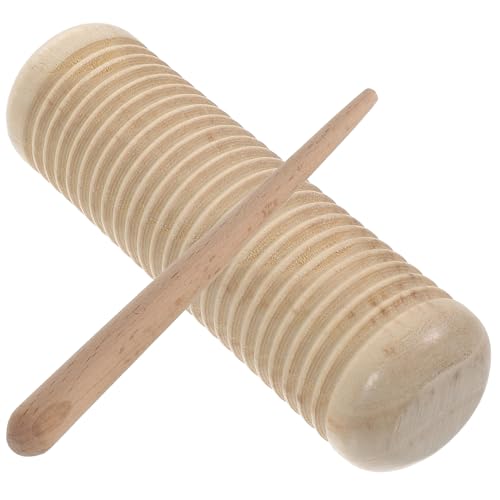 Abaodam 2-in-1-lernspielzeug Für Kleinkinder – Sandtrommel Und Tamburin Aus Holz – Schlaginstrument Für Kinder – Für Jungen Und Mädchen von Abaodam