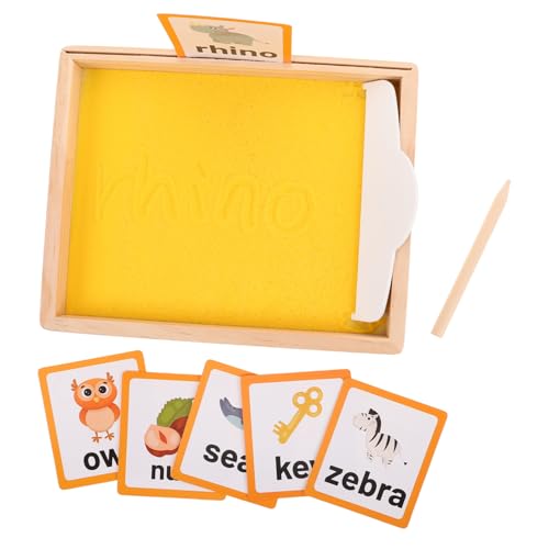 Abaodam 1satz Holz-sandtray Für Junge Mädchen Montessori Lernspielzeug Zur Schreibförderung Und Sprachentwicklung Mit Karten Für Frühe Bildung Und Kreative Spiele Abaodam 1satz Holz-sandtray Für Junge Mädchen Montessori Lernspielzeug Zur Schreibförderung Und Sprachentwicklung Mit Karten Für Frühe Bildung Und Kreative Spiele von Abaodam