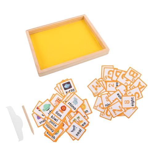 Abaodam 1 Satz Sandmalerei Sandkasten Montessori Lernspielzeug Schreibspielzeug Holz kinderspielzeug Holzspielzeug Sand Montessori- für Vorschulkinder Holzschalenspielzeug Yellow Abaodam 1 Satz Sandmalerei Sandkasten Montessori Lernspielzeug Schreibspielzeug Holz kinderspielzeug Holzspielzeug Sand Montessori- für Vorschulkinder Holzschalenspielzeug Yellow von Abaodam