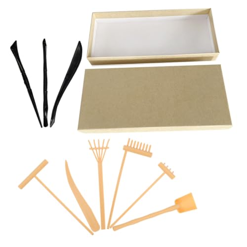 Abaodam Zen Garten Werkzeug Set Mini Japanischen Garten Rechen Schreibtisch Zubehör Wohnkultur 10 Stücke Kit Abaodam Zen Garten Werkzeug Set Mini Japanischen Garten Rechen Schreibtisch Zubehör Wohnkultur 10 Stücke Kit von Abaodam