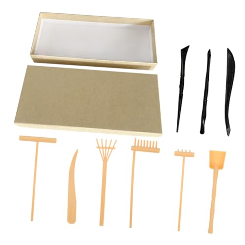 Abaodam Handgefertigter Japanischer Gartenrechen Komplettes Set Mini-rechen Für Zen-sandgarten Zur Entspannungsmeditation Abaodam Handgefertigter Japanischer Gartenrechen Komplettes Set Mini-rechen Für Zen-sandgarten Zur Entspannungsmeditation von Abaodam