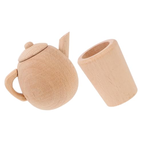 Abaodam 1 Satz Satz Kinderspielzeug aus Buche holzspielzeug Tea Set for Kinderzimmer Teeservice teeflasche Mini- -Küchenzubehör Puppenzubehör hölzern Abaodam 1 Satz Satz Kinderspielzeug aus Buche holzspielzeug Tea Set for Kinderzimmer Teeservice teeflasche Mini- -Küchenzubehör Puppenzubehör hölzern von Abaodam