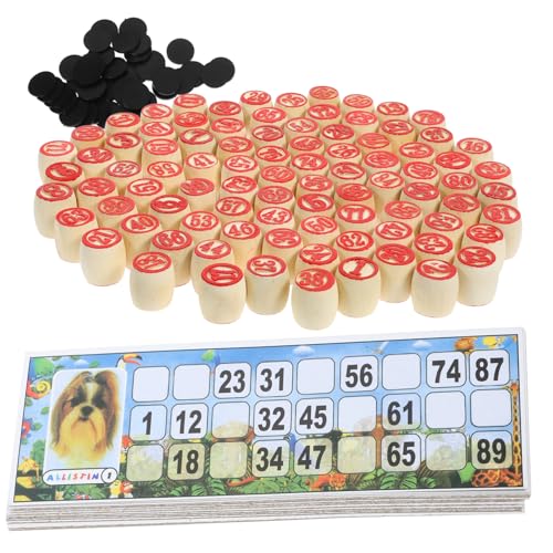 Abaodam Russisches Spiel Bingo-Set Familienspiel Leichte Teile Partyspiel-Requisiten von Abaodam