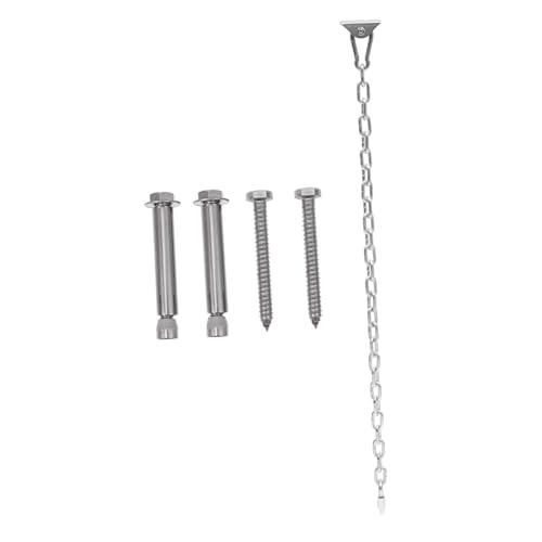 Abaodam 1 Satz Schaukelhaken Sperren Baumband Schaukel Verlängerungsseil Hängematte Mit Ständer Kette Mit Haken Hängemattenfeder Heavy Duty S Haken Schaukelanker Silver Rostfreier Stahl Abaodam 1 Satz Schaukelhaken Sperren Baumband Schaukel Verlängerungsseil Hängematte Mit Ständer Kette Mit Haken Hängemattenfeder Heavy Duty S Haken Schaukelanker Silver Rostfreier Stahl von Abaodam