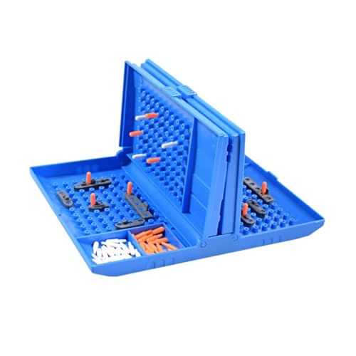 Abaodam 1 Satz Schlachtschiffschach Für Spiele Spaß Zappeln Schlachtschiff-brettspiel Schachbretter Interaktives -Eltern-Spiel Partygeschenke Tischspiel Plastik Blue von Abaodam