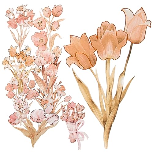 Abaodam Floral Sticker Pack - Planer Sticker Für Scrapbooking 1 Set Mit Dekorativen Blumen-stickern Im Gemischten Stil Für Journale von Abaodam