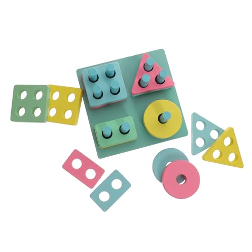 Abaodam 1 Satz Shape-Matching-Spalte Puzzle rätselbuch Geburtstagsgeschenk für Kid Toys holzbauklötze Holzbaustein kognitive Spielsachen hölzern Colorful Abaodam 1 Satz Shape-Matching-Spalte Puzzle rätselbuch Geburtstagsgeschenk für Kid Toys holzbauklötze Holzbaustein kognitive Spielsachen hölzern Colorful von Abaodam