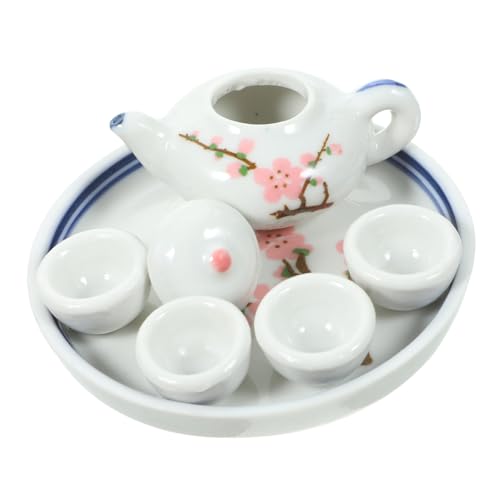 Abaodam Teeparty-Set Für Mädchen – Puppenzubehör „My Life“ – Mini-dekorationsspielzeug Für Rollenspiele – Bastelset Mit Teegeschirr-imitat – Perfekte Miniatur-hausdekoration von Abaodam