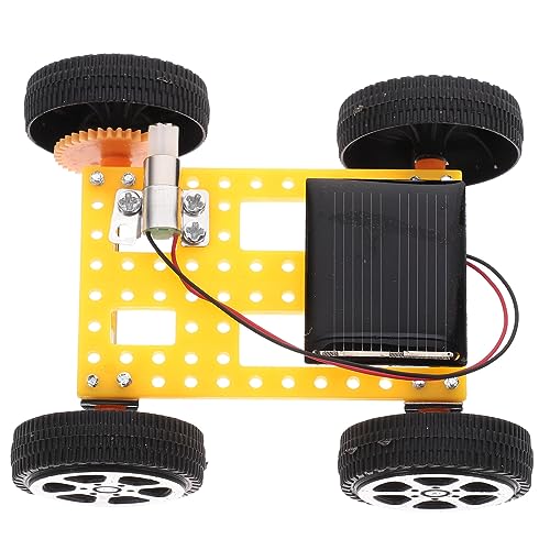Abaodam 1 Satz Solarfahrzeug Zusammenbauen Lernspielzeugauto DIY Rc-Auto Spielzeug Basteln Wissenschaftsprojekt-Requisite Modellbausatz Für Solarfahrzeuge Plastik Wagen Student Ausrüstung von Abaodam