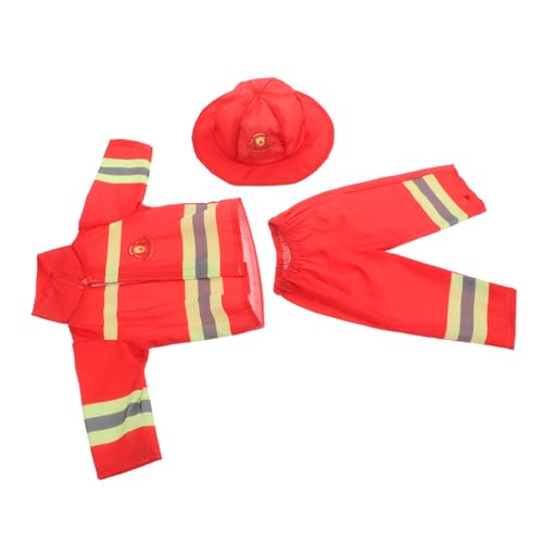 Abaodam Feuerwehrmann-kostüm Für Puppen Mit Helm Hose Und Zubehör Passend Für Puppen Mädchenpuppen-Outfits Für Rollenspiele Abaodam Feuerwehrmann-kostüm Für Puppen Mit Helm Hose Und Zubehör Passend Für Puppen Mädchenpuppen-Outfits Für Rollenspiele von Abaodam
