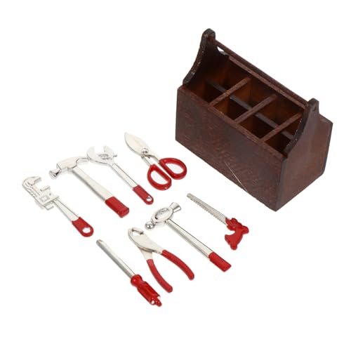Abaodam 1 Satz Spielhaus Gadget für Miniaturhandwerkzeug Toys Miniatur reparierter Bausatz Mini-Outdoor-Arbeitsgerät Legierung Brown Abaodam 1 Satz Spielhaus Gadget für Miniaturhandwerkzeug Toys Miniatur reparierter Bausatz Mini-Outdoor-Arbeitsgerät Legierung Brown von Abaodam