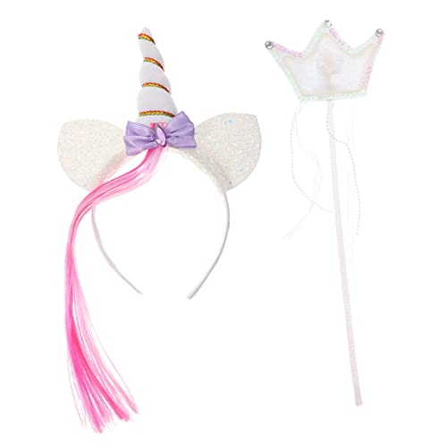Abaodam 1 Satz Stirnband verkleidung stirnbänder Kinderzauberstab karnevalkostüme Teenager Dekorationen Haarband dekorativer Feenstab wiederverwendbarer Kostümstab Stoff Weiß Abaodam 1 Satz Stirnband verkleidung stirnbänder Kinderzauberstab karnevalkostüme Teenager Dekorationen Haarband dekorativer Feenstab wiederverwendbarer Kostümstab Stoff Weiß von Abaodam