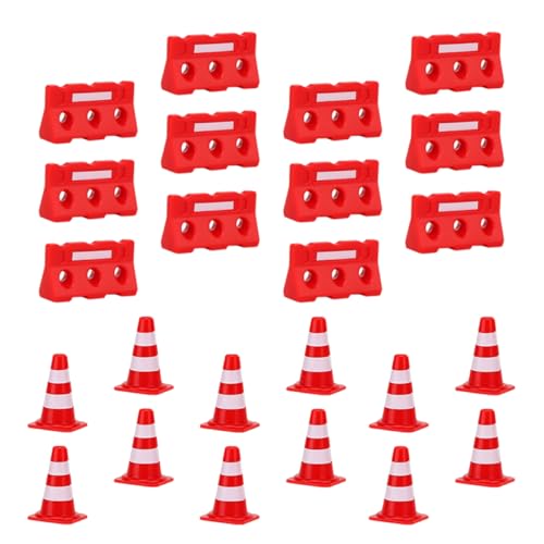 Abaodam 1 Satz Straßenschild Barrikade Basketballkegel Kleine Zapfen Spiele Verkehrskegel Kran Hindernis Zappeln Sportkegel Im Freien Werfen Plastik Rot von Abaodam