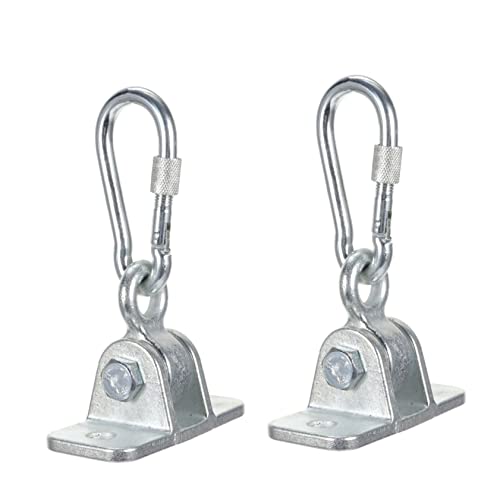 Abaodam 1 Satz Stuhlhaken Schaukelhaken für schwere Beanspruchung Sitz schaukelzubehör Stabile Schaukelhaken stabile Schaukelaufhängung Stabiler Schaukelhaken Swing-Kits Stahlguss Silver von Abaodam