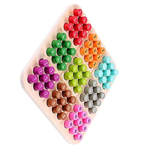 Abaodam 1 Satz Sudoku für Pädagogisches Brettspiel Kreativität und Logischem Tragbar und Kompakt für Kleinkinder und Freunde von Abaodam