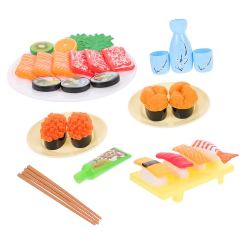 Abaodam 1 Satz Sushi-Simulation Winziges Lebensmittelmodell Miniatur-Sushi-Modell Geben Vor, Zu Sein Miniatur-Rollenspiel Mini- -küchenzubehör Mini-Sushi-Modell Plastik von Abaodam