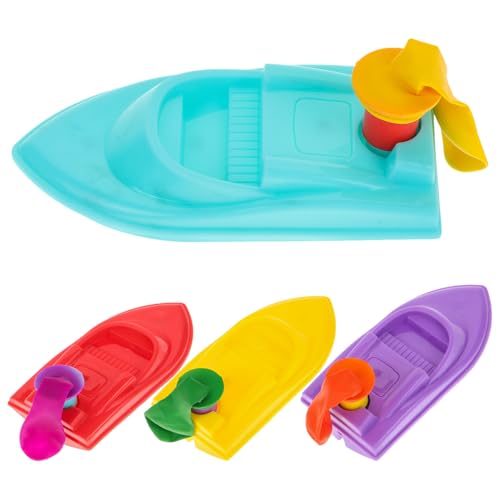 Abaodam 1 Satz Teiliges Set DIY Ballon Recoil Boot Lustiges Bildungswerkzeug für Geeignet für Experimente und Schulprojekte Verbessert Kreativität und Motorische Zufällige Zufällige Farbe von Abaodam