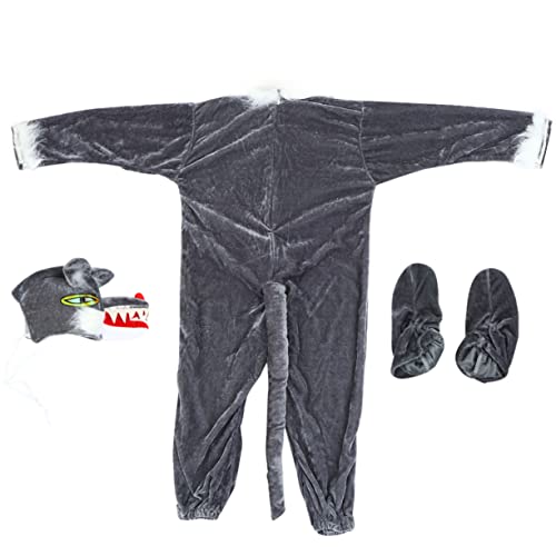 Abaodam 1 Satz Tierkostüme Outfits Tierkostüm Für Jungs Tiershow-kostüm Kostüm Wolfsanzug Showkostüm Im Tierstil Kinderkostüme Babys -tier-cosplay-kleid Goldener Samt Grey Abaodam 1 Satz Tierkostüme Outfits Tierkostüm Für Jungs Tiershow-kostüm Kostüm Wolfsanzug Showkostüm Im Tierstil Kinderkostüme Babys -tier-cosplay-kleid Goldener Samt Grey von Abaodam