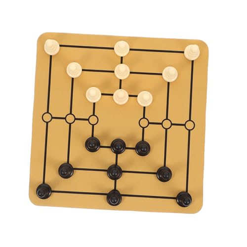 Abaodam 1 Satz Tragbares Set für Spiel Männer Morris Traditionelles Brettspiel für Familienunterhaltung Gesellschaftsspiel für Altersgruppen und Gesellige Zusammenkünfte Abaodam 1 Satz Tragbares Set für Spiel Männer Morris Traditionelles Brettspiel für Familienunterhaltung Gesellschaftsspiel für Altersgruppen und Gesellige Zusammenkünfte von Abaodam