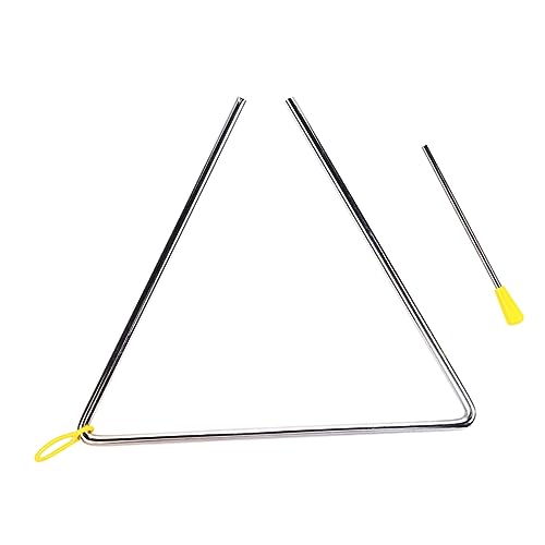 Abaodam 1 Satz Triangle Percussion Instrument für Musikspielzeug Musikalität und Hand Auge Koordination Leicht und Tragbar für Geburtstagsgeschenke von Abaodam