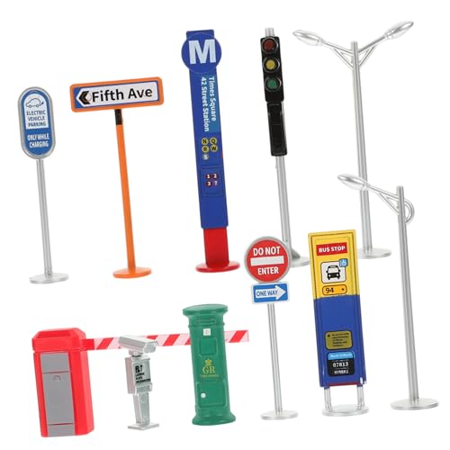 Abaodam Verkehrszeichen-Spielzeug Für Jungen Und Mädchen Simulation Von Verkehrszeichen Set Mit Mini-ampeln Und Kegeln Abs-Material Abaodam Verkehrszeichen-Spielzeug Für Jungen Und Mädchen Simulation Von Verkehrszeichen Set Mit Mini-ampeln Und Kegeln Abs-Material von Abaodam