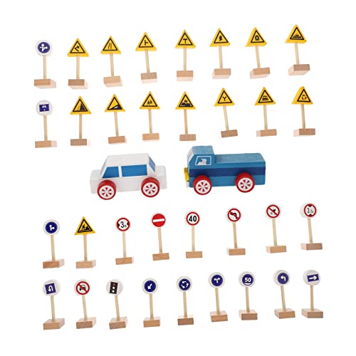 Abaodam 1 Satz Verkehrszeichen verkehrszeichen verkehrsschilder für den Straßenverkehr Baumodell Kognitives für Holz Abaodam 1 Satz Verkehrszeichen verkehrszeichen verkehrsschilder für den Straßenverkehr Baumodell Kognitives für Holz von Abaodam