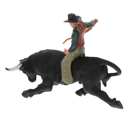Abaodam 1 Satz Western-Cowboy-stier Cowboyfiguren Cowboy-actionfigur Matador- Für Stierkampffigur Heimdekoration Figur Statisches Matador- PVC von Abaodam