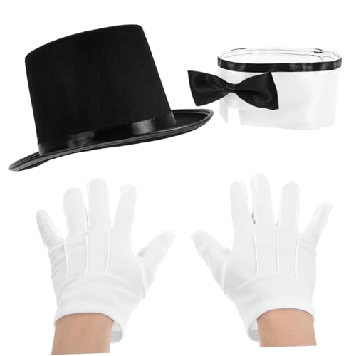 Abaodam 1 Satz Zaubererkostüm Kommode Ornamente Bausatz Tüll-Handschuhe Rolle halloween costume halloween kleidung kinderkleidung Kleinkinder verkleiden sich Zauberer-Zylinder Stoff Black Abaodam 1 Satz Zaubererkostüm Kommode Ornamente Bausatz Tüll-Handschuhe Rolle halloween costume halloween kleidung kinderkleidung Kleinkinder verkleiden sich Zauberer-Zylinder Stoff Black von Abaodam