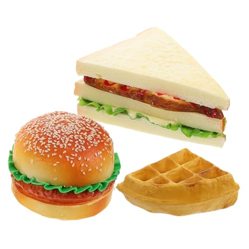 Abaodam 1 Satz simuliertes Brot künstliches Sandwich Spielzeugnahrung realistisches Sandwich für interaktives Simulationsfutter Simulation künstliches Brot PVC Abaodam 1 Satz simuliertes Brot künstliches Sandwich Spielzeugnahrung realistisches Sandwich für interaktives Simulationsfutter Simulation künstliches Brot PVC von Abaodam