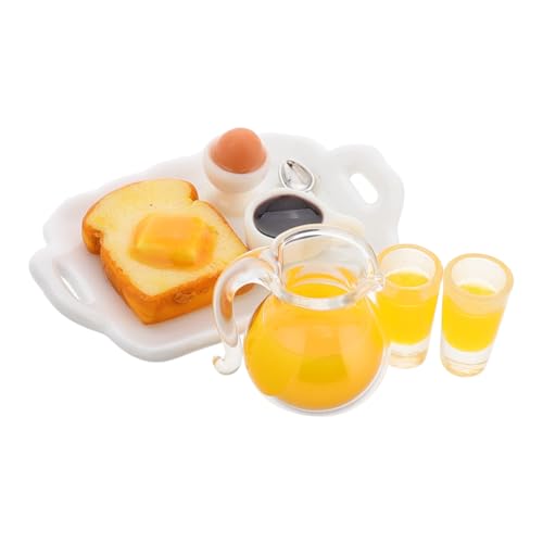 Abaodam 1 Set Miniatur Küche Zubehör Gefälschte Desserts Mini Becher Für Puppenhaus Pretend Spielen Lebensmittel Spielzeug von Abaodam