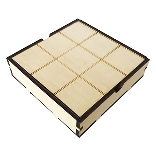 Abaodam 1 Satz xo Schach Puzzle rätselbuch wohnungsdeko Holzbrettspiel XO Brettspiel xo-Spiel Tictactoe-Schachspiel Klassische Brettspiele xo Familienspiele Lindensperrholz von Abaodam
