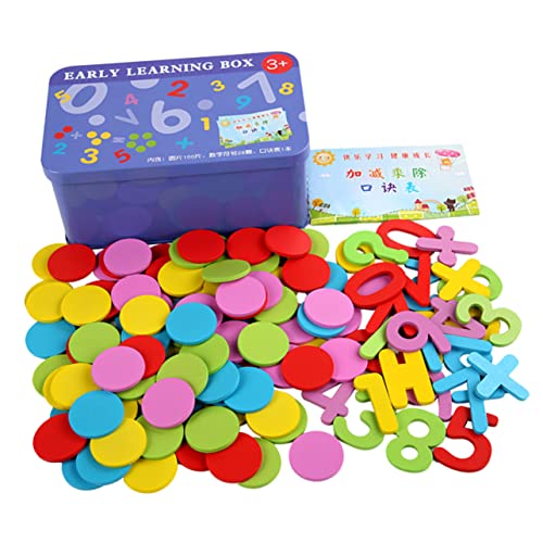 Abaodam 1 Schachtel Zählen Sie das Scheibenunterrichtswerkzeug mathematische Zählscheiben Mathe-Lernspielzeug Kleinkindspielzeug Rechenspielzeug für Mathe-Spiel Holz Abaodam 1 Schachtel Zählen Sie das Scheibenunterrichtswerkzeug mathematische Zählscheiben Mathe-Lernspielzeug Kleinkindspielzeug Rechenspielzeug für Mathe-Spiel Holz von Abaodam
