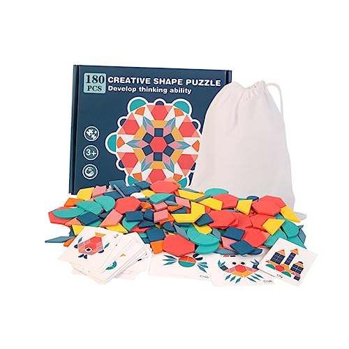 Abaodam 1 Set 180 Teiliges Papier Puzzle Bunt Lustig Puzzles Für Kleinkinder Holz Bausteine ​​Für Pädagogisches Kognitives Puzzle von Abaodam