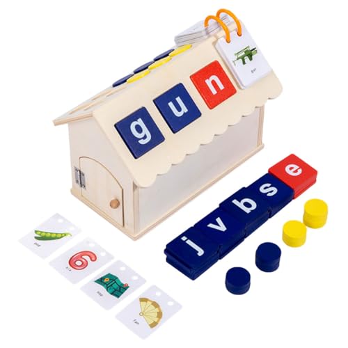 Abaodam 1 Set Alphanumerisches Spiel Kinderspielzeug Lernspielzeug Rechtschreibspiele Wörter Rechtschreibspielzeug Englisches Rechtschreibspiel Lernspielzeug Lernbuchstabenblock von Abaodam