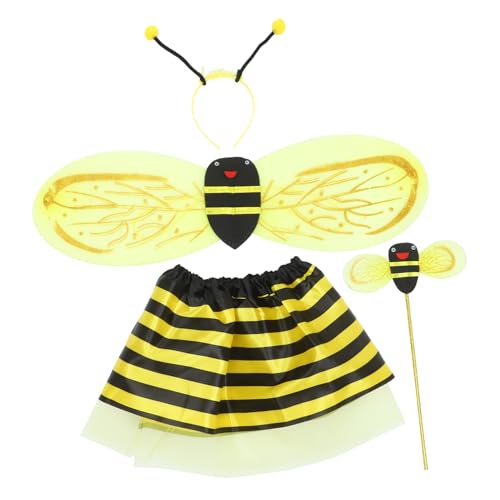 Abaodam 1 Set Bienenkostüm, Performance-Outfit mit Tutu-Rock, Antennen-Stirnband und Zubehör für Halloween-Tanz und Verkleidungsveranstaltungen Abaodam 1 Set Bienenkostüm, Performance-Outfit mit Tutu-Rock, Antennen-Stirnband und Zubehör für Halloween-Tanz und Verkleidungsveranstaltungen von Abaodam