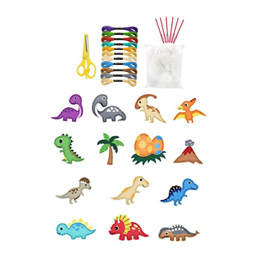 Abaodam 1 Set DIY Filz-Dinosaurier-Bastelset für bezaubernde Kunstdekoration, pädagogisches Spielzeug für Festival-Partys und Heimdekoration für Jungen von Abaodam