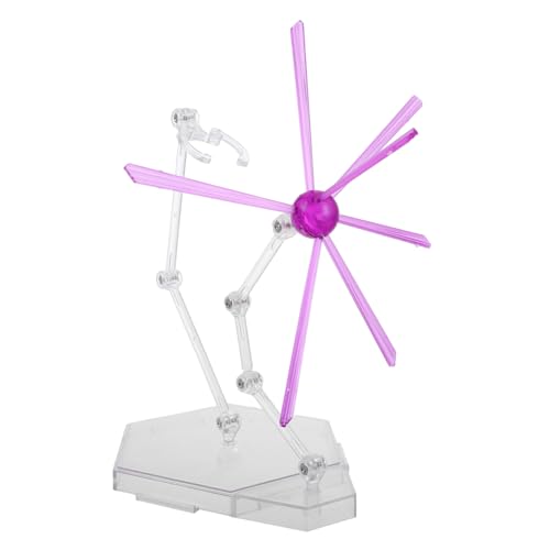 Abaodam 1 Set Display Ständer Figurenständer Rack für Puppenfigur Ständer Halter Actionfigur Zubehör Tragbarer Puppenständer Modellstützständer Figurenhalter Ständer für Modell Lila Kunststoff von Abaodam