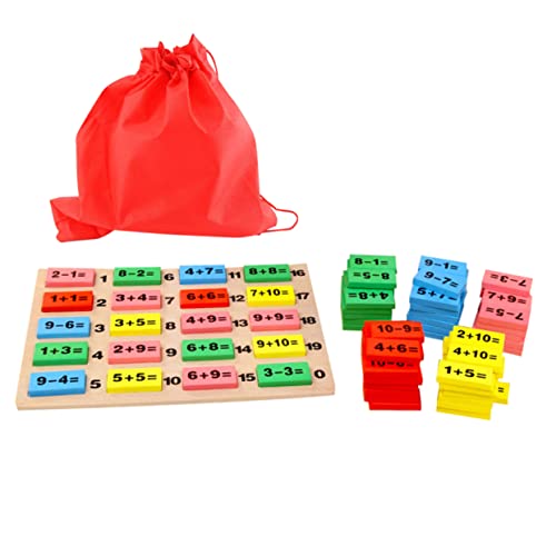 Abaodam 1 Set Dominosteine ​​Bausteine ​​Digitale Computing Bausteine ​​Frühe Bildung Arithmetik Intelligenz Bausteine ​​ Aus Holz von Abaodam