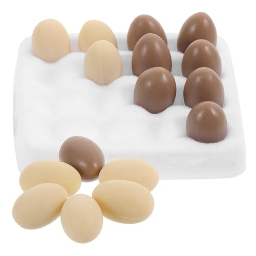 Abaodam 1 Set Eierablage Dekorationen Miniatur Ei Winziger Eierhalter Mikro-Landschaft Ei Winzige Eierablage Mini Haus Szene Dekorationen Küche Ei Dekor Simulation Ei Harz von Abaodam