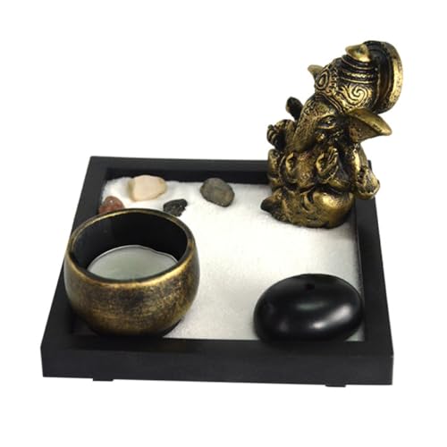 Abaodam Entspannende Heimdekoration – Zen-sandkasten-Ornament Statuenschmuck Für Schreibtisch Büro von Abaodam