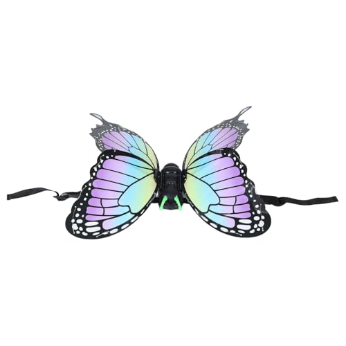 Abaodam 1 Set Elektrische Led-schmetterlingsflügel – Leuchtende Prinzessinnen-schmetterlingsflügel – Feenkostüm-zubehör Für Frühlingsparty, Halloween, Cosplay, Verkleiden, Geburtstag von Abaodam