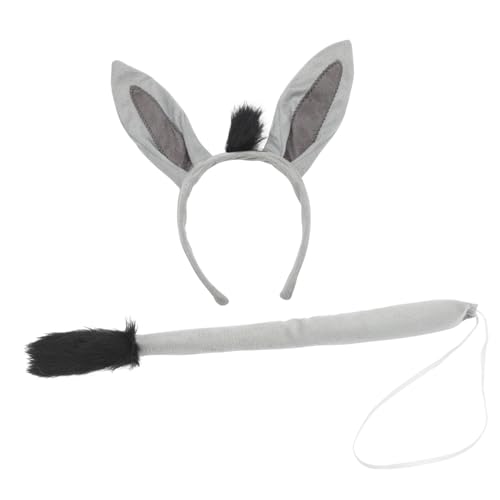 Abaodam 1 Set Esel Stirnband Set Tier Stirnband Und Esel Ohren S Attraktive Tiere Hasenkostüm Giraffenkostüm Eselschwanz Kostüm Tierohren Cosplay Hundeperücke Kunststoff Abaodam 1 Set Esel Stirnband Set Tier Stirnband Und Esel Ohren S Attraktive Tiere Hasenkostüm Giraffenkostüm Eselschwanz Kostüm Tierohren Cosplay Hundeperücke Kunststoff von Abaodam