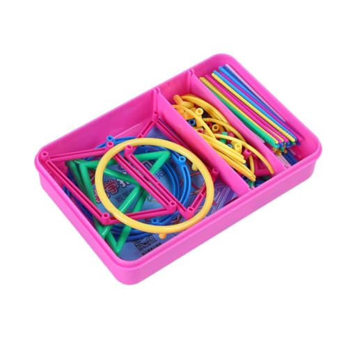 Abaodam 1 Set Geometrie Geometrisches Rahmenspielzeug Bausteine ​​Für Kleinkinder Lustiges Mathe Geometrisches Musterspielzeug Mathe Schülerspielzeug Rahmenkonstruktionsspielzeug von Abaodam