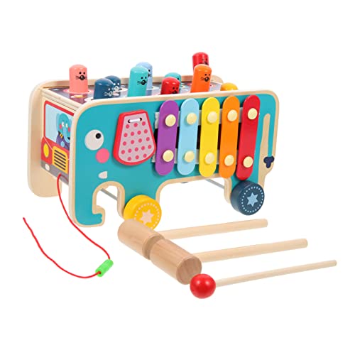 Abaodam Babyspielzeug Musikalische Früherziehung 1 Set Spielzeug Für Jungen Und Mädchen Schlag-xylophon Hammer Holzklopfspielzeug Für Die Hand-Augen-koordination von Abaodam