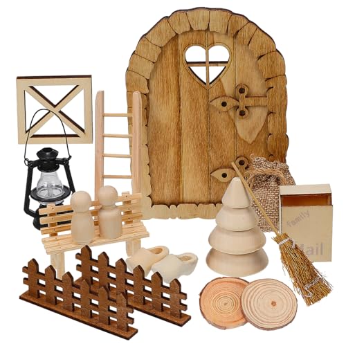 Abaodam 1 Set Indoor Mini Golf Spiel Miniatur Home Zubehör Puppe Dekoration Holz Prom von Abaodam