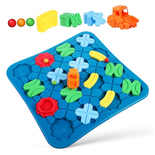 Abaodam 1 Set Intellektuelles Bahnspielzeug Gehirn Labyrinth Bahnen Logisches Stamm Straßenbauspiel Für Das Klassenzimmer Straßen Puzzlebahn Für Puzzle Logischer Baumeister von Abaodam