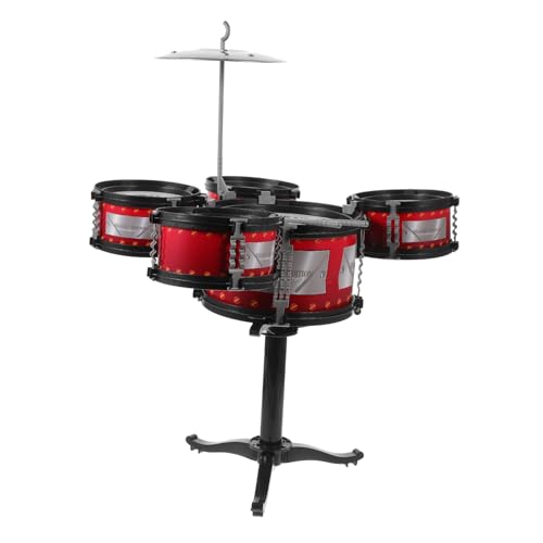 Abaodam 1 Set Jazz-Schlagzeug Für Kinder, Schlagzeug Für Kleinkinder, Lerninstrument, Spielset Mit Hocker Abaodam 1 Set Jazz-Schlagzeug Für Kinder, Schlagzeug Für Kleinkinder, Lerninstrument, Spielset Mit Hocker von Abaodam